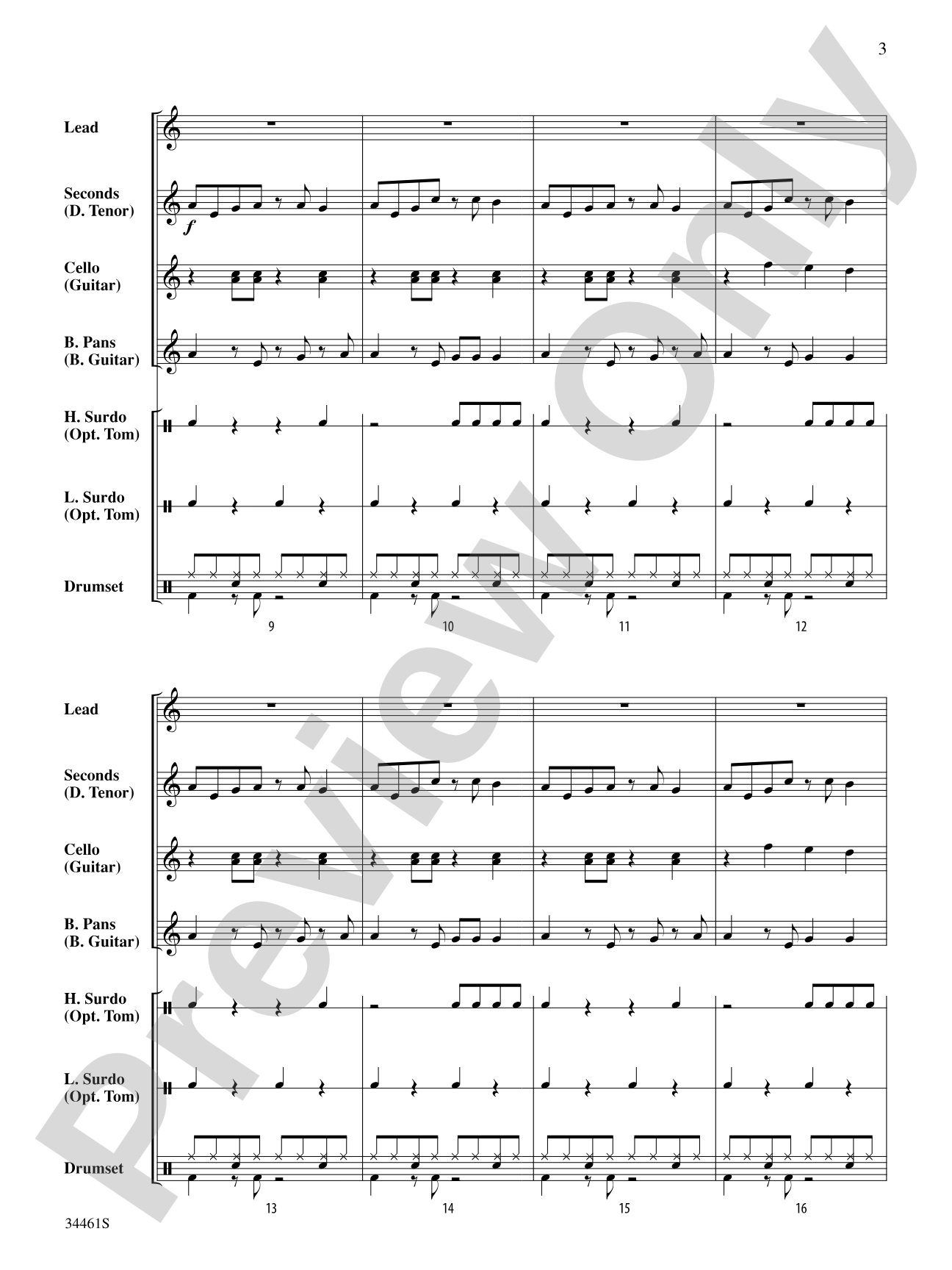 Bahia Street Beat: Steel Drum Conductor Score & Parts