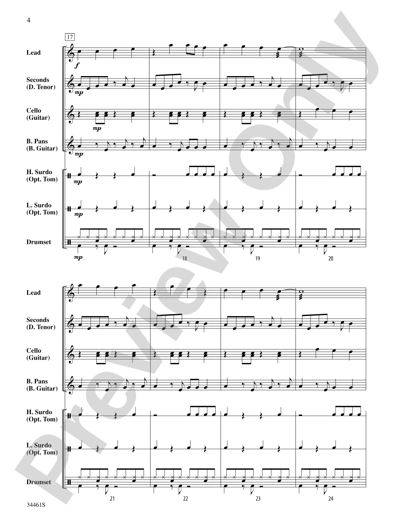 Bahia Street Beat: Steel Drum Conductor Score & Parts