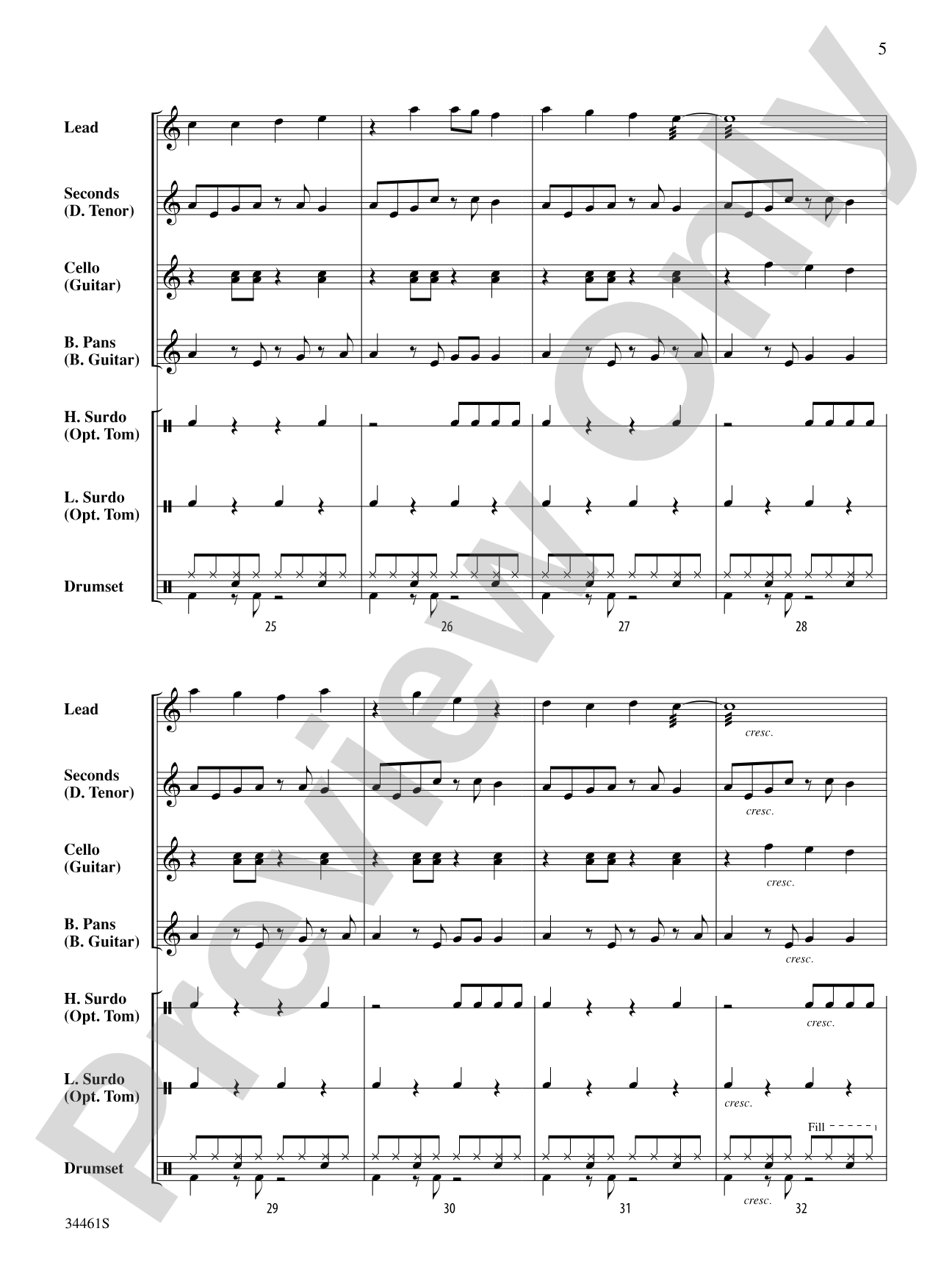 Bahia Street Beat: Steel Drum Conductor Score & Parts