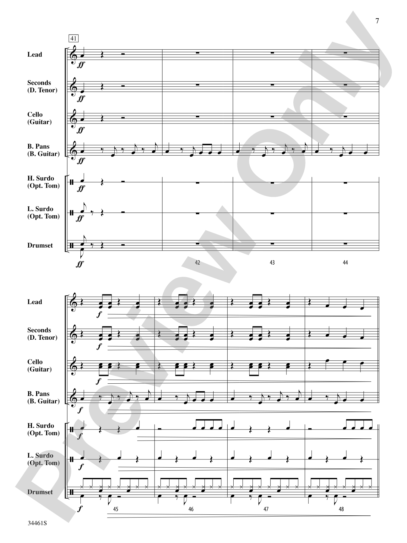 Bahia Street Beat: Steel Drum Conductor Score & Parts
