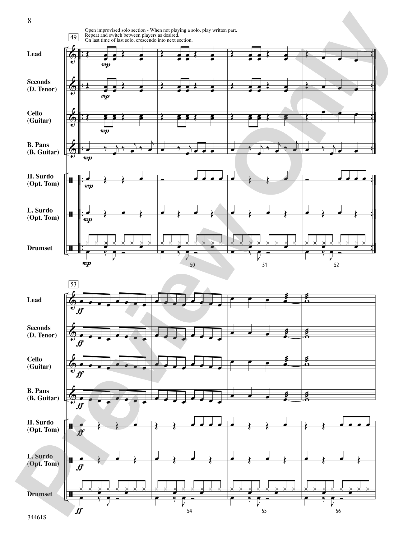 Bahia Street Beat: Steel Drum Conductor Score & Parts