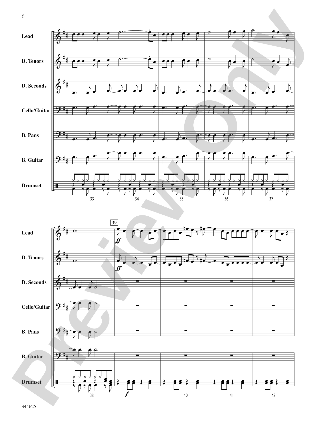 Cheeseburger in Paradise: Steel Drum Conductor Score & Parts