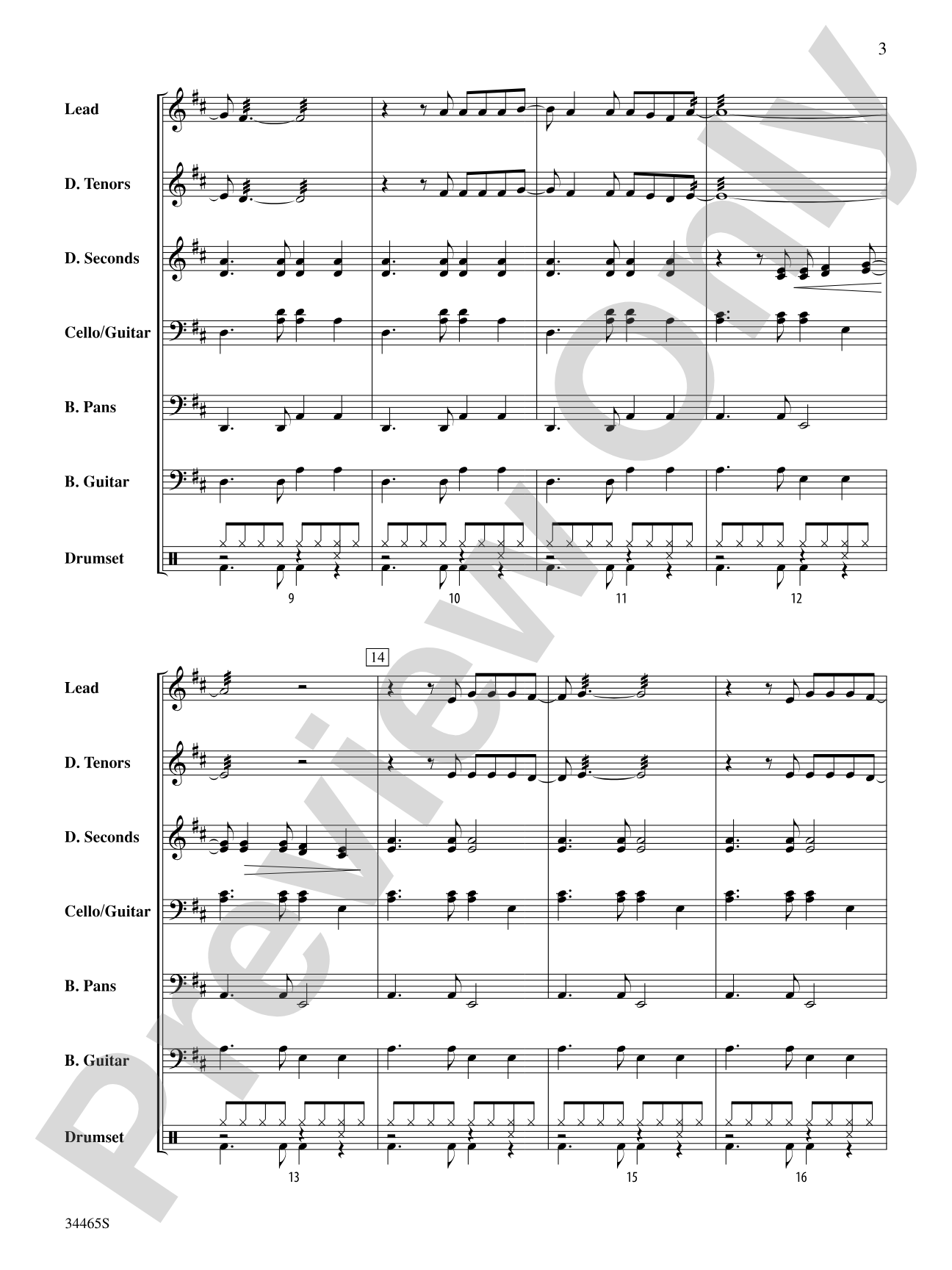 Margaritaville: Steel Drum Conductor Score & Parts