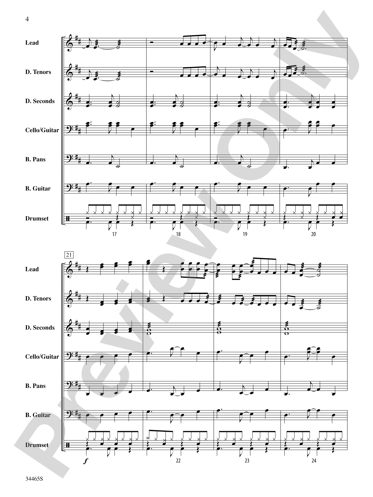 Margaritaville: Steel Drum Conductor Score & Parts