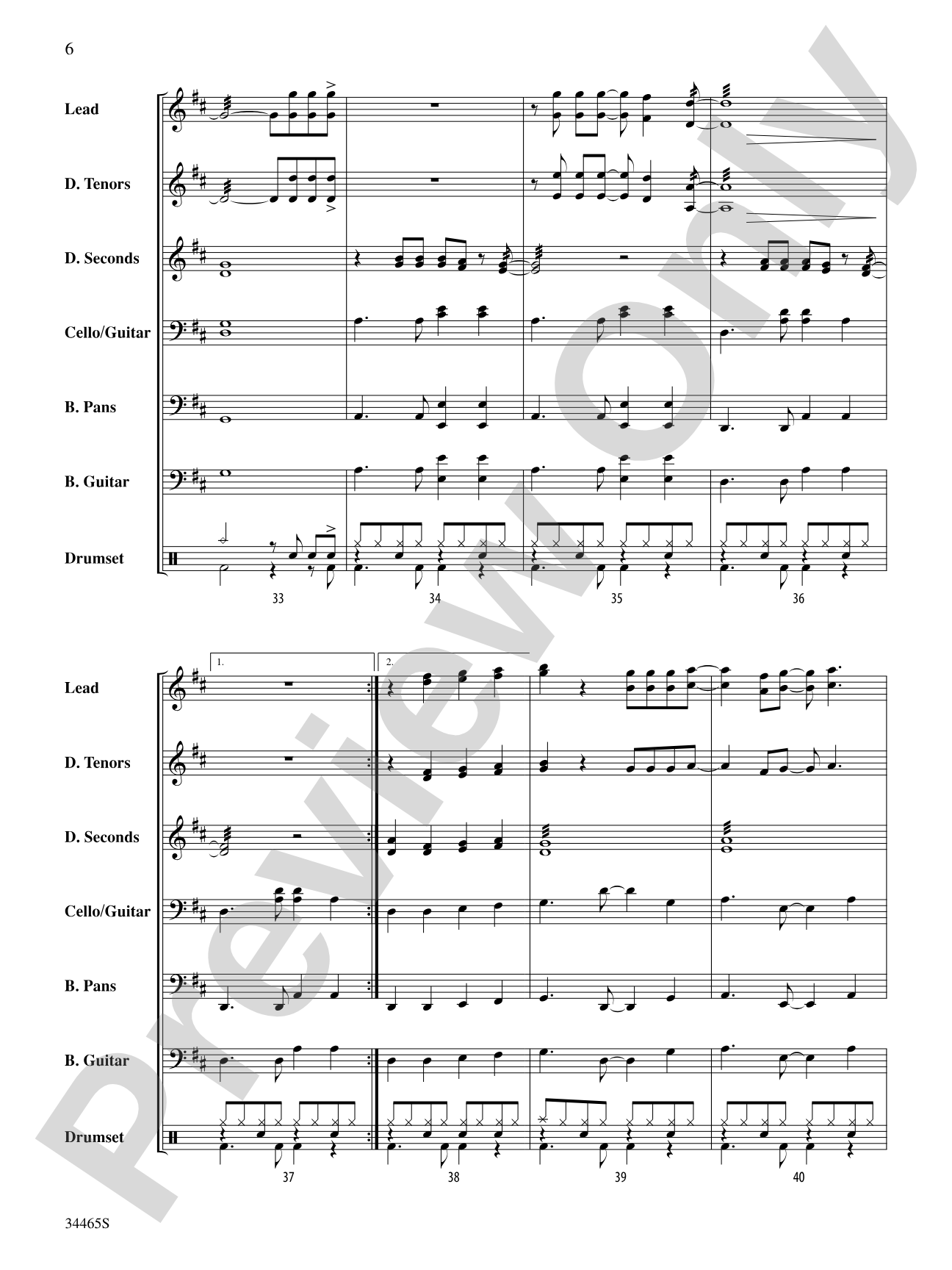 Margaritaville: Steel Drum Conductor Score & Parts