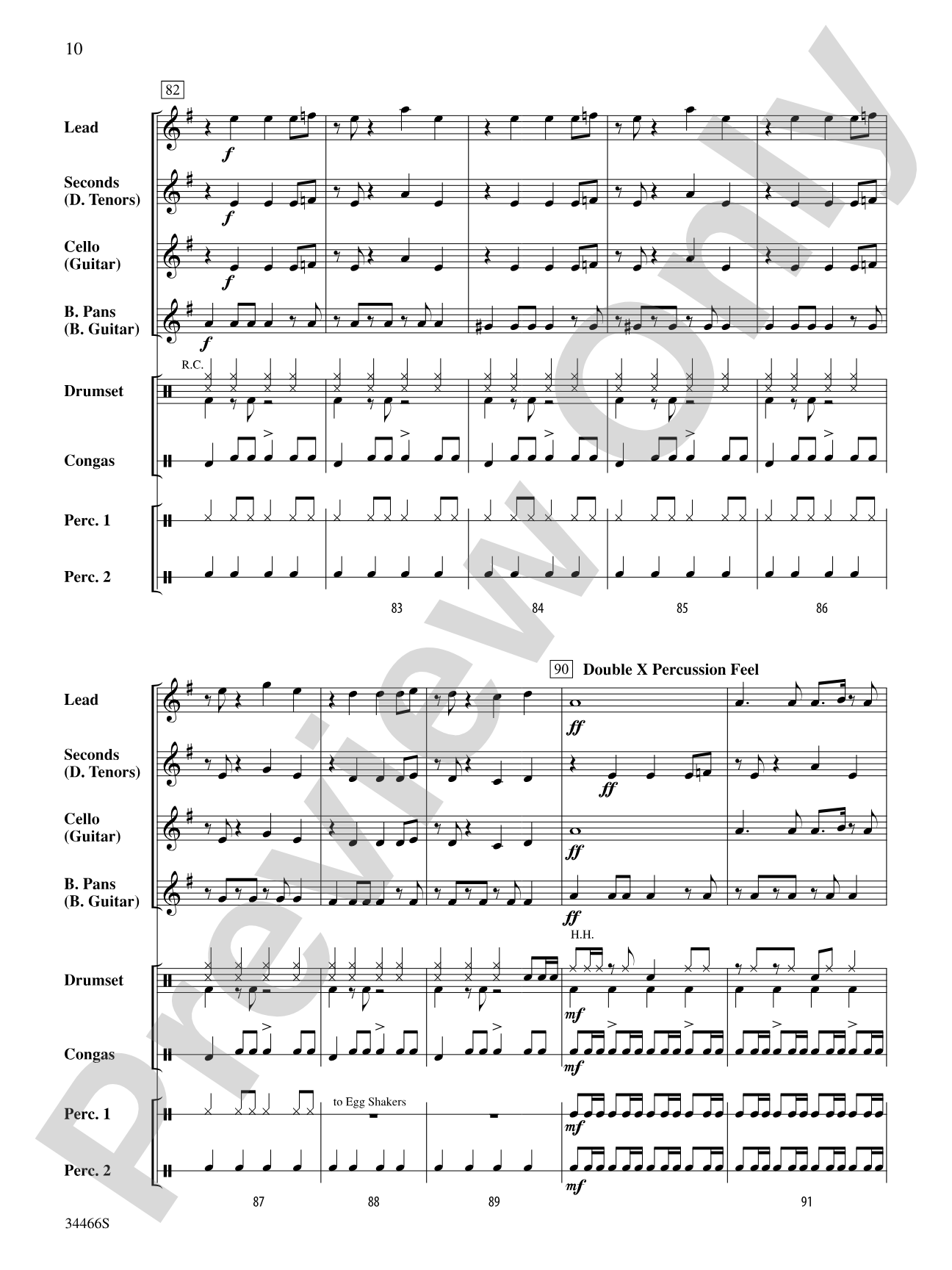 Pepita's Dance: Steel Drum Conductor Score & Parts