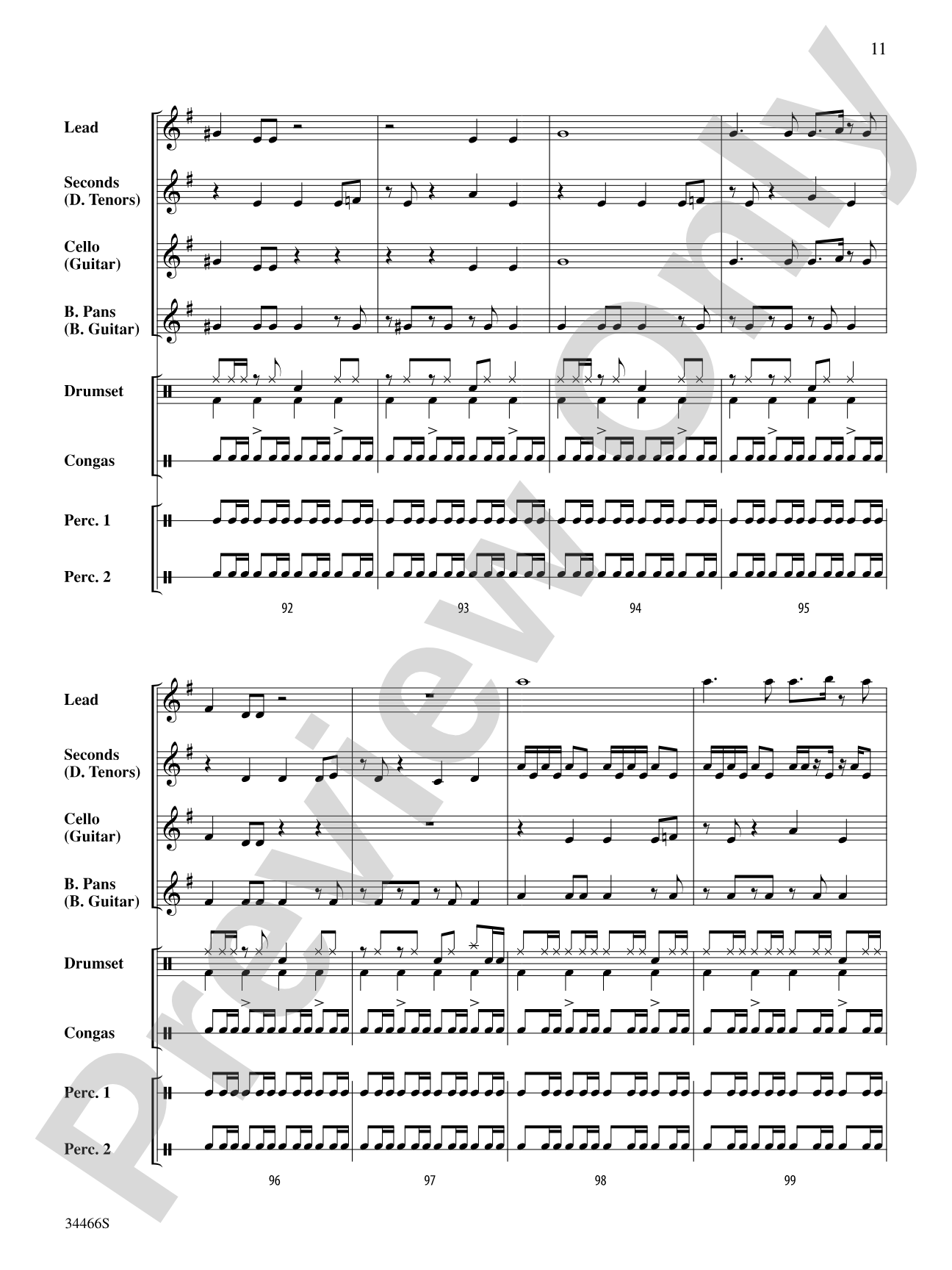 Pepita's Dance: Steel Drum Conductor Score & Parts