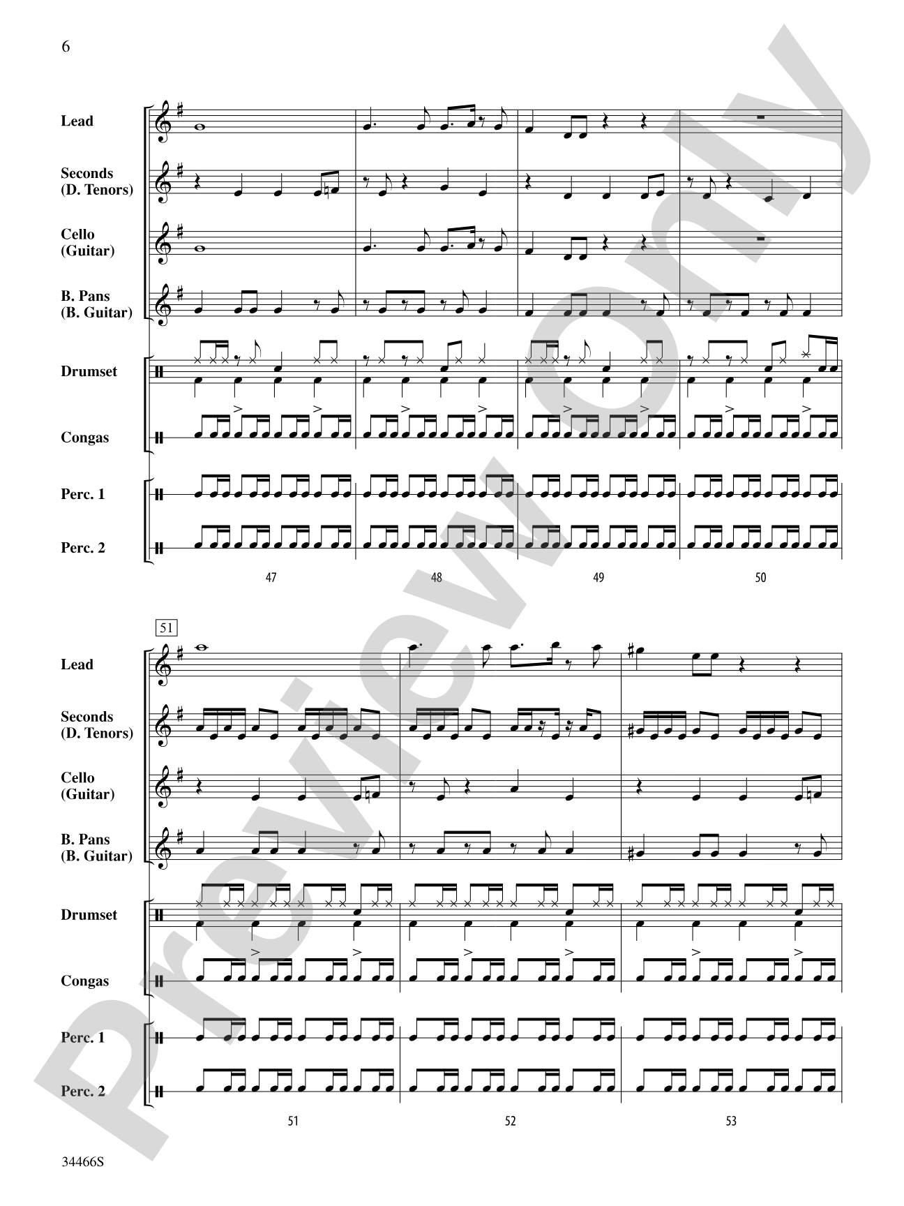 Pepita's Dance: Steel Drum Conductor Score & Parts