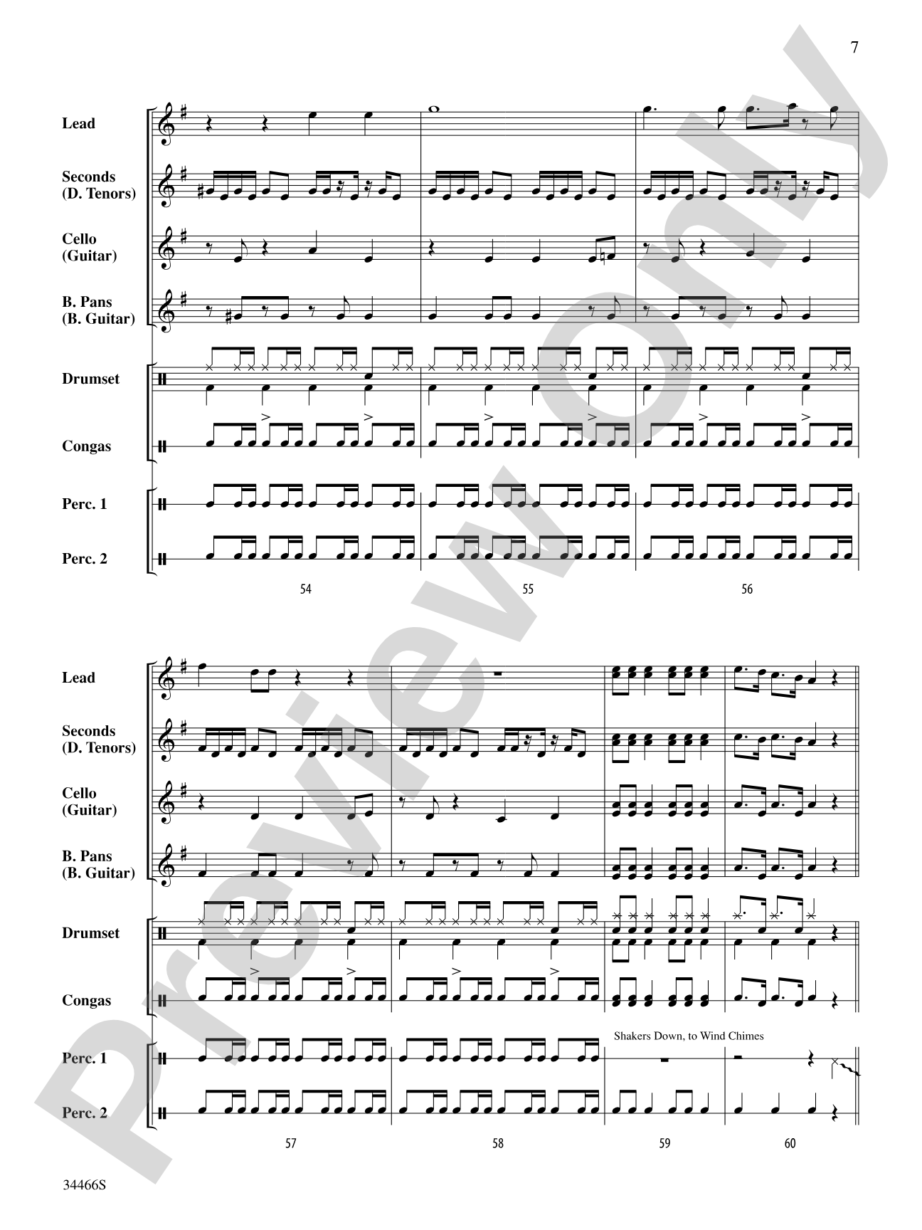 Pepita's Dance: Steel Drum Conductor Score & Parts
