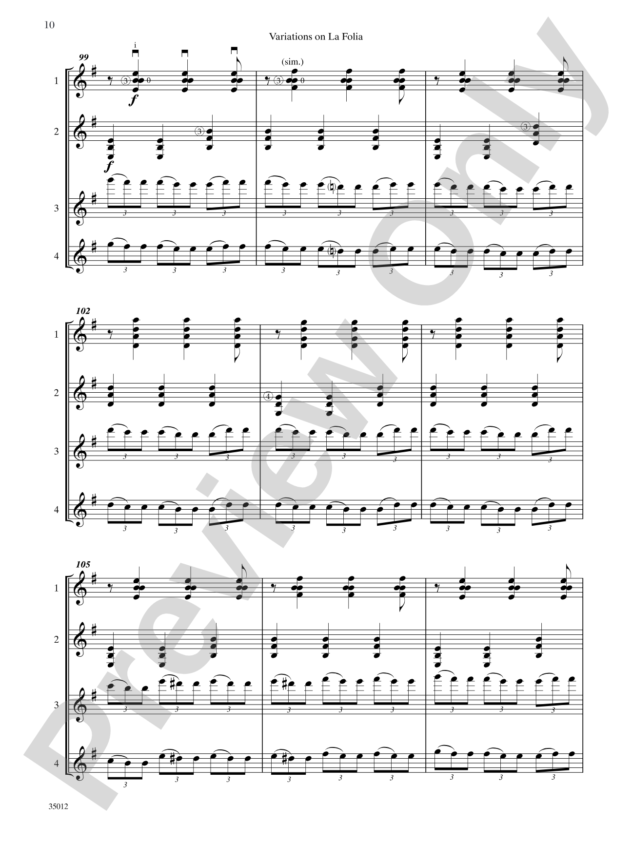 Quartets for Guitar: Three Intermediate Works: Guitar Book