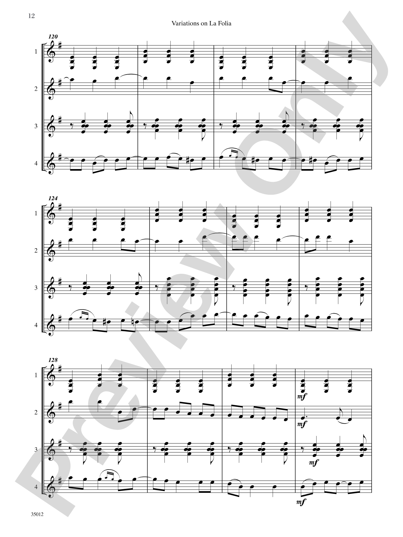 Quartets for Guitar: Three Intermediate Works: Guitar Book