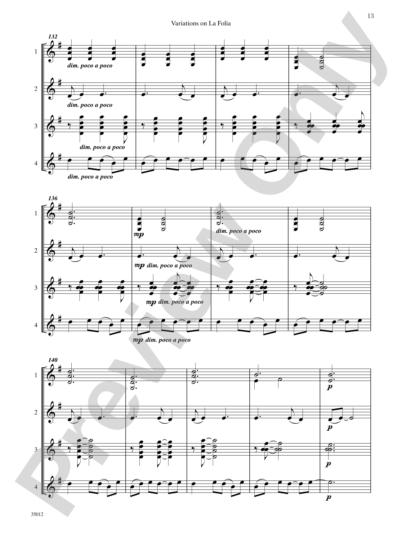 Quartets for Guitar: Three Intermediate Works: Guitar Book