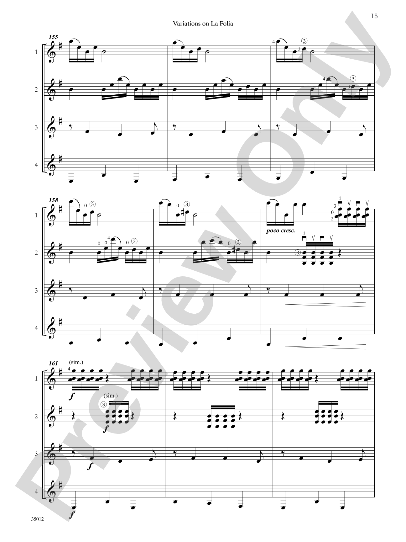 Quartets for Guitar: Three Intermediate Works: Guitar Book