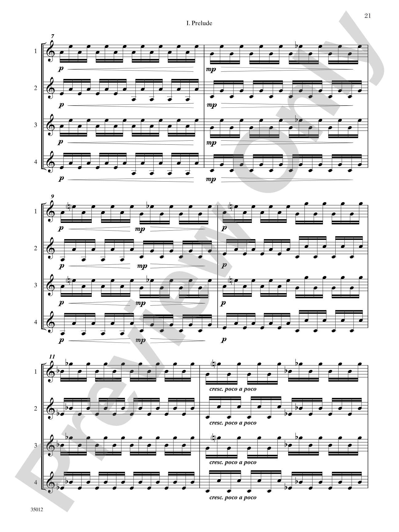 Quartets for Guitar: Three Intermediate Works: Guitar Book