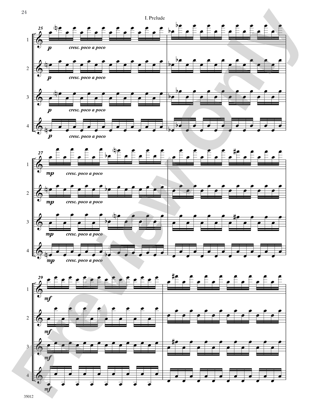 Quartets for Guitar: Three Intermediate Works: Guitar Book