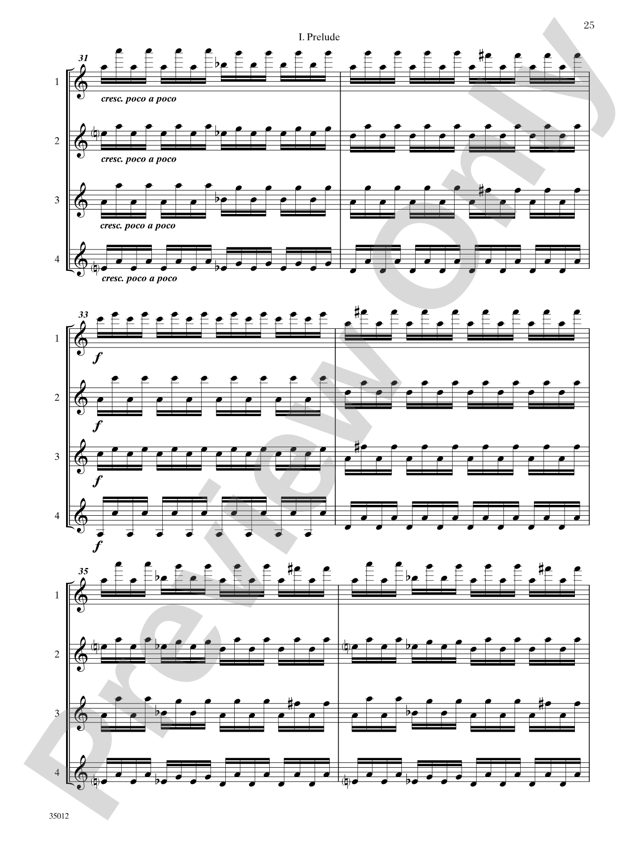 Quartets for Guitar: Three Intermediate Works: Guitar Book