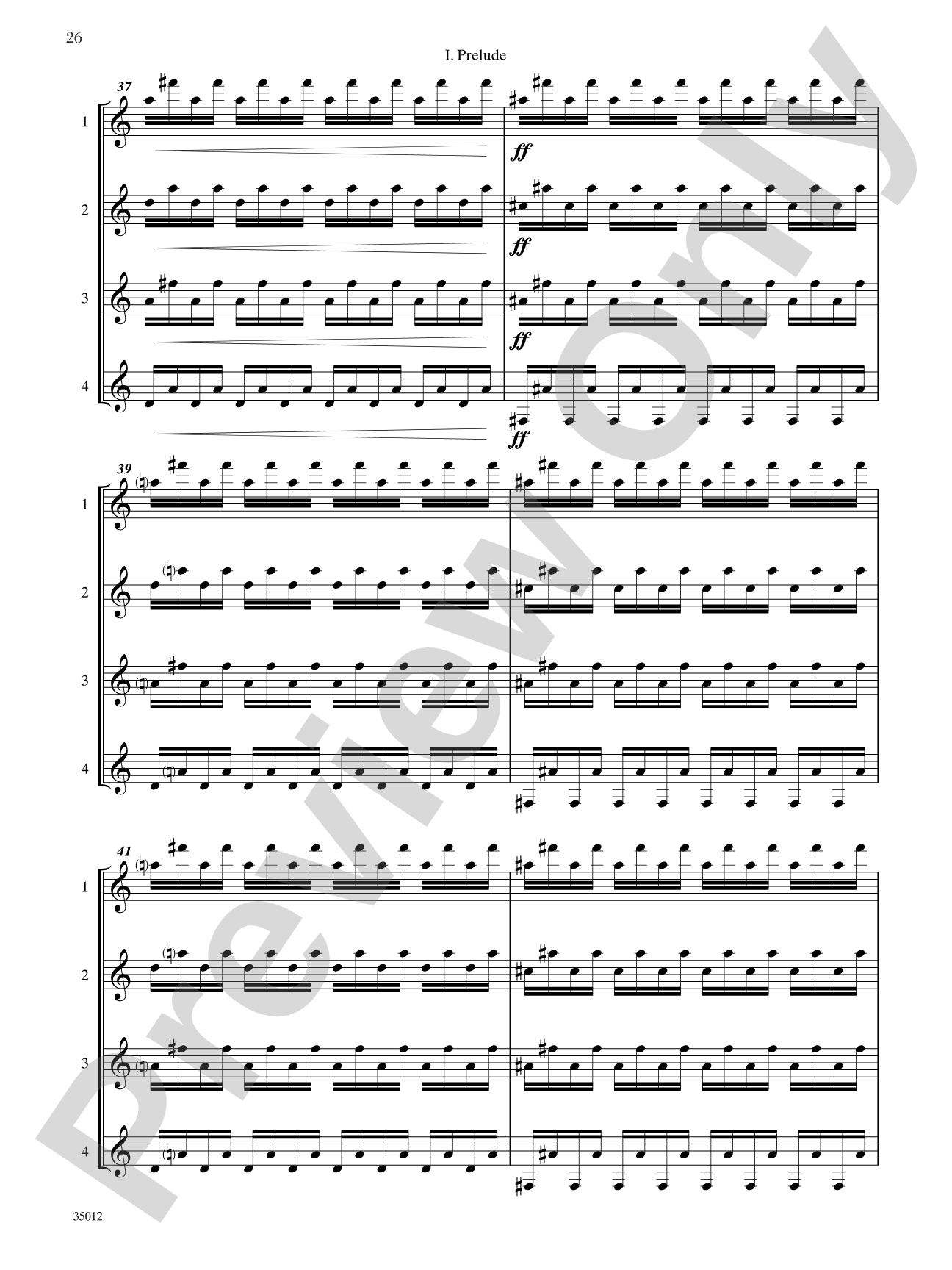 Quartets for Guitar: Three Intermediate Works: Guitar Book
