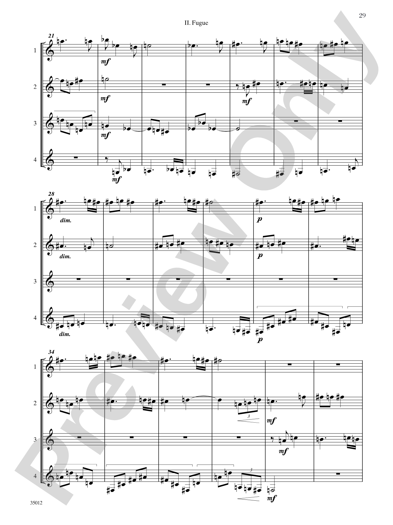Quartets for Guitar: Three Intermediate Works: Guitar Book