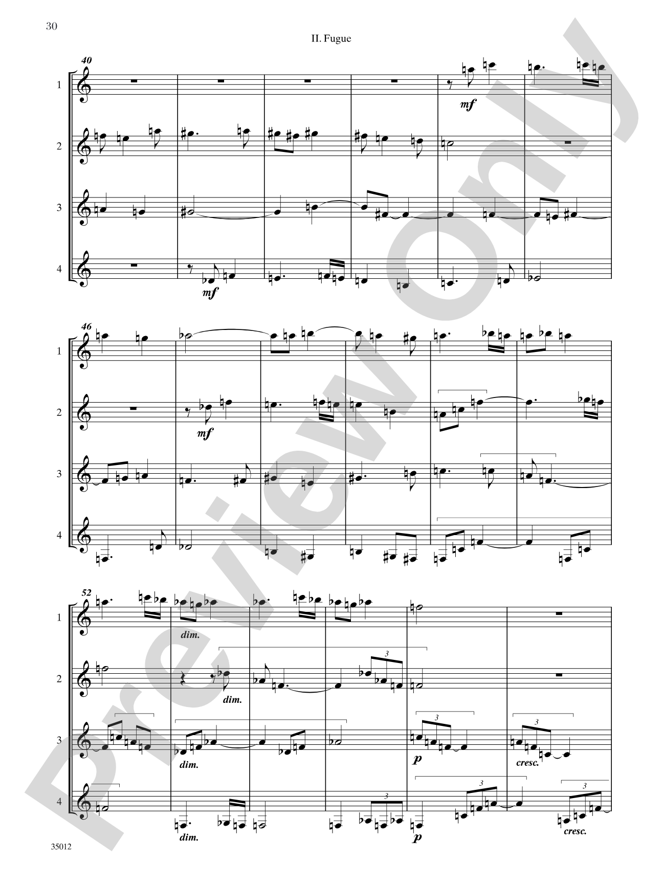 Quartets for Guitar: Three Intermediate Works: Guitar Book