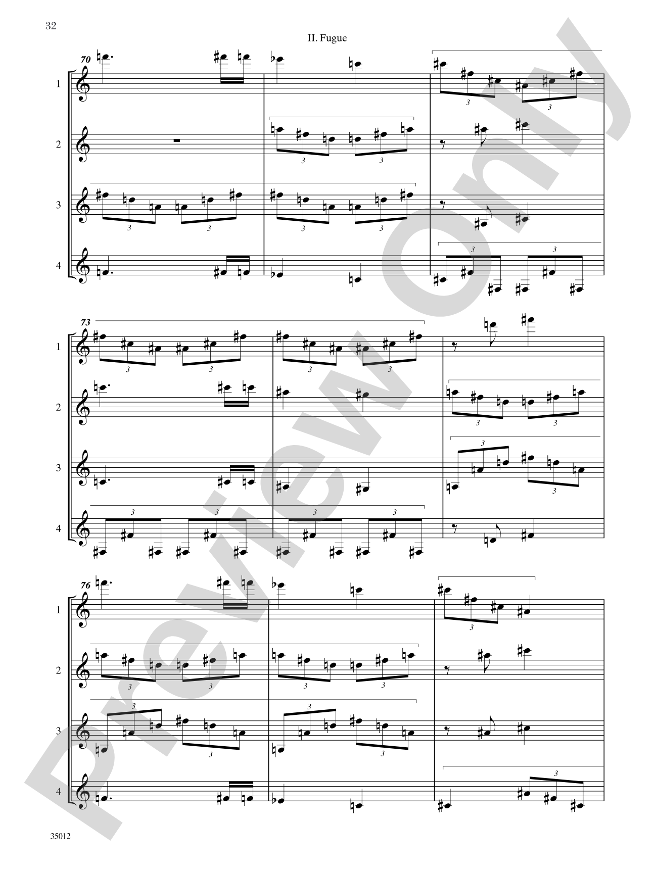 Quartets for Guitar: Three Intermediate Works: Guitar Book