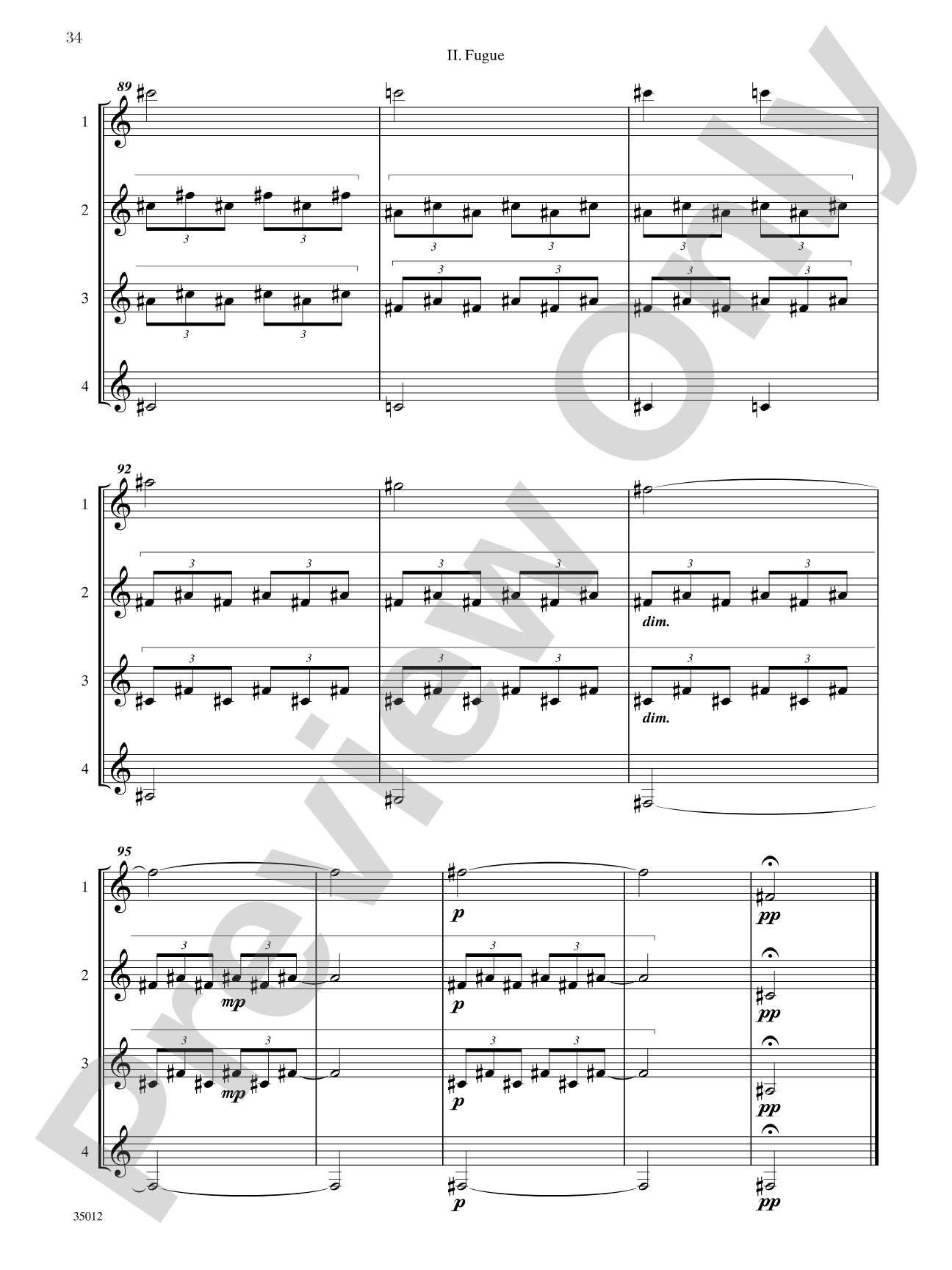Quartets for Guitar: Three Intermediate Works: Guitar Book