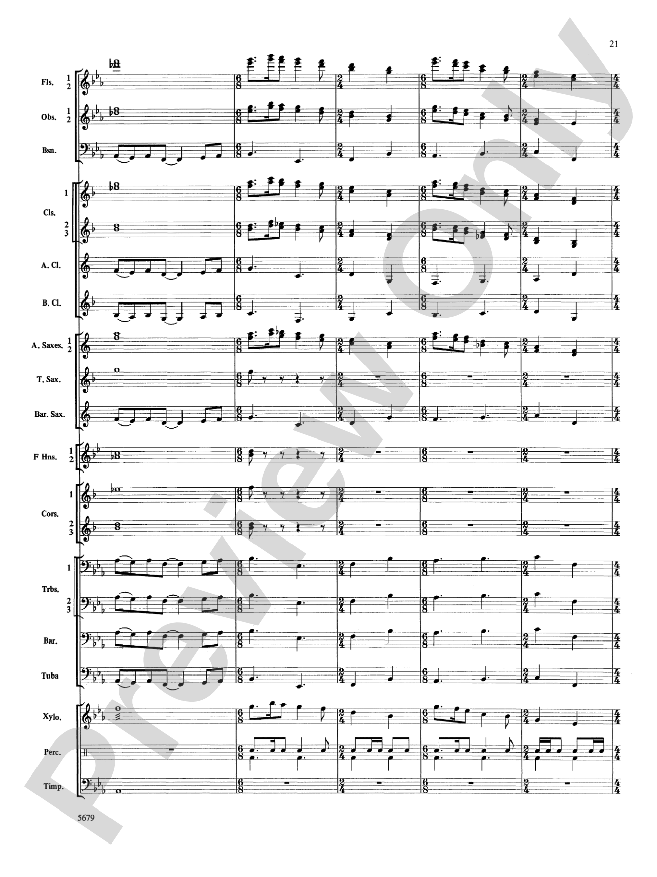 Galway Bay Overture: Concert Band Conductor Score & Parts