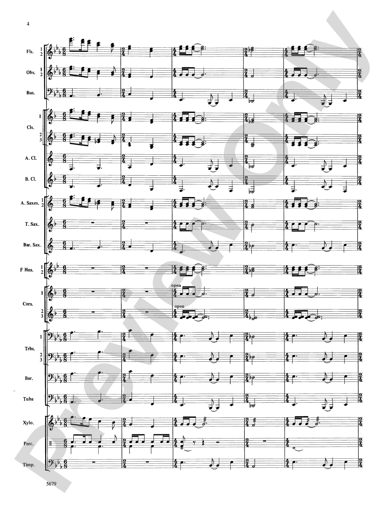 Galway Bay Overture: Concert Band Conductor Score & Parts