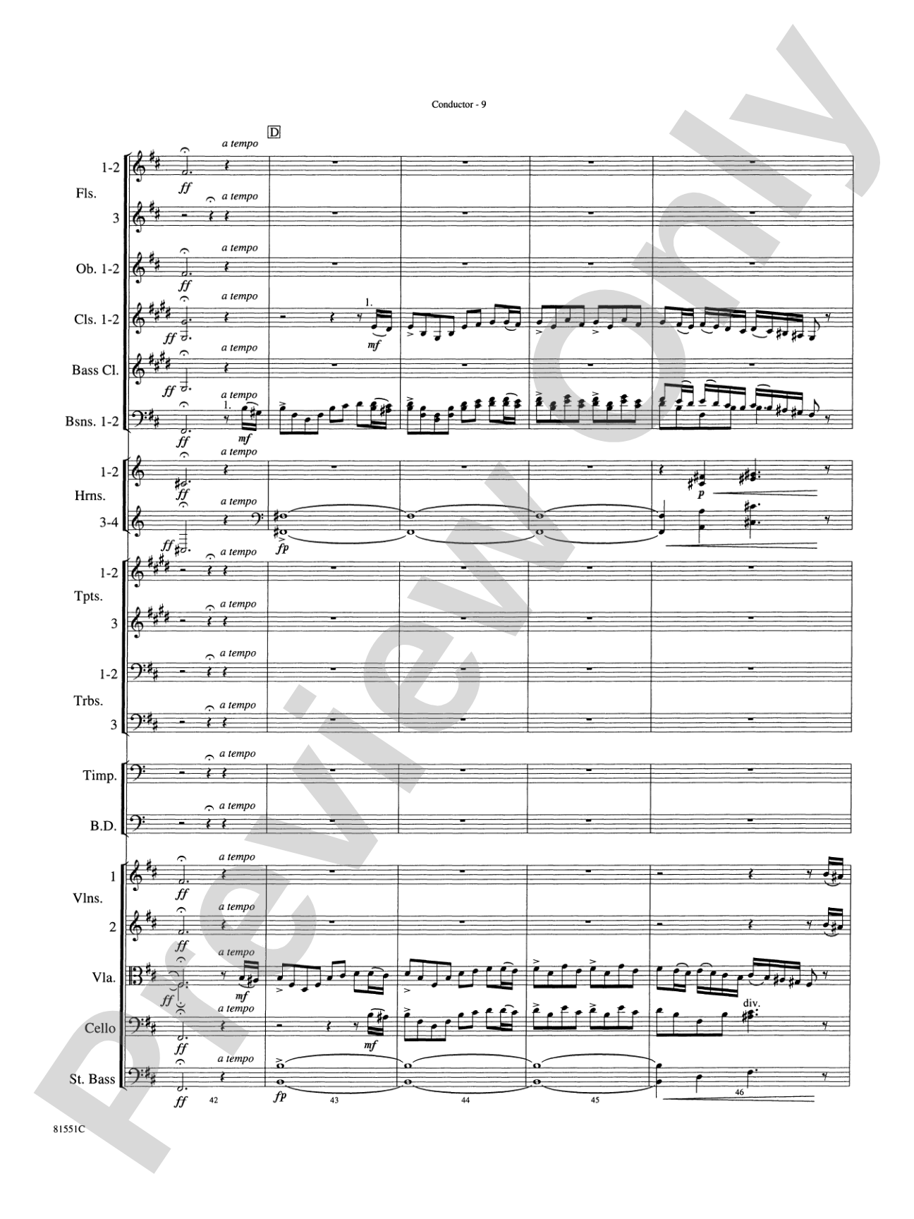 Toccata: Full Orchestra Conductor Score & Parts