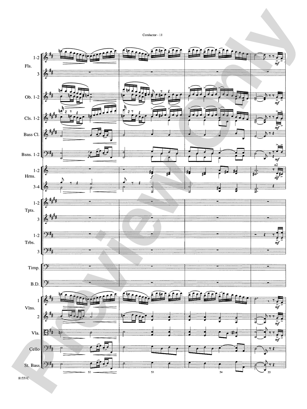 Toccata: Full Orchestra Conductor Score & Parts