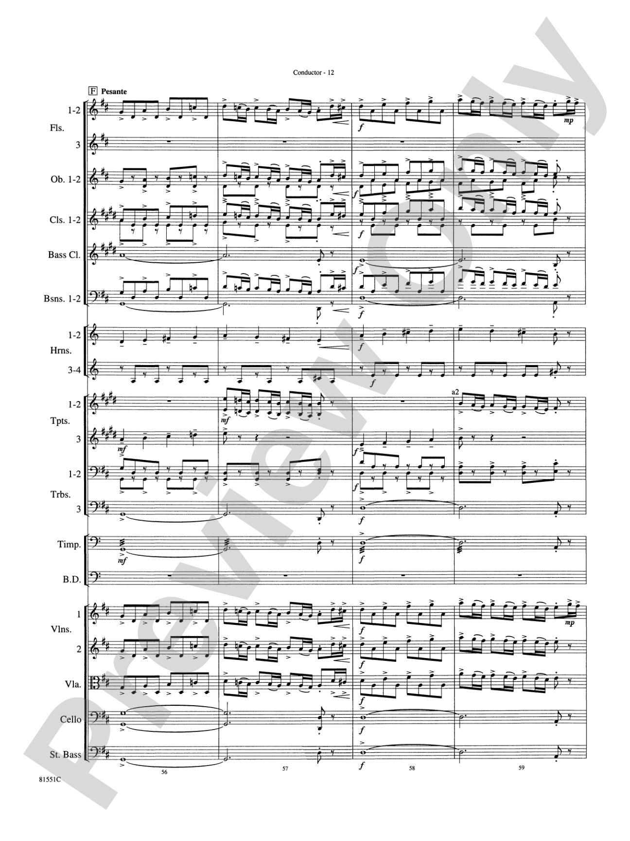 Toccata: Full Orchestra Conductor Score & Parts