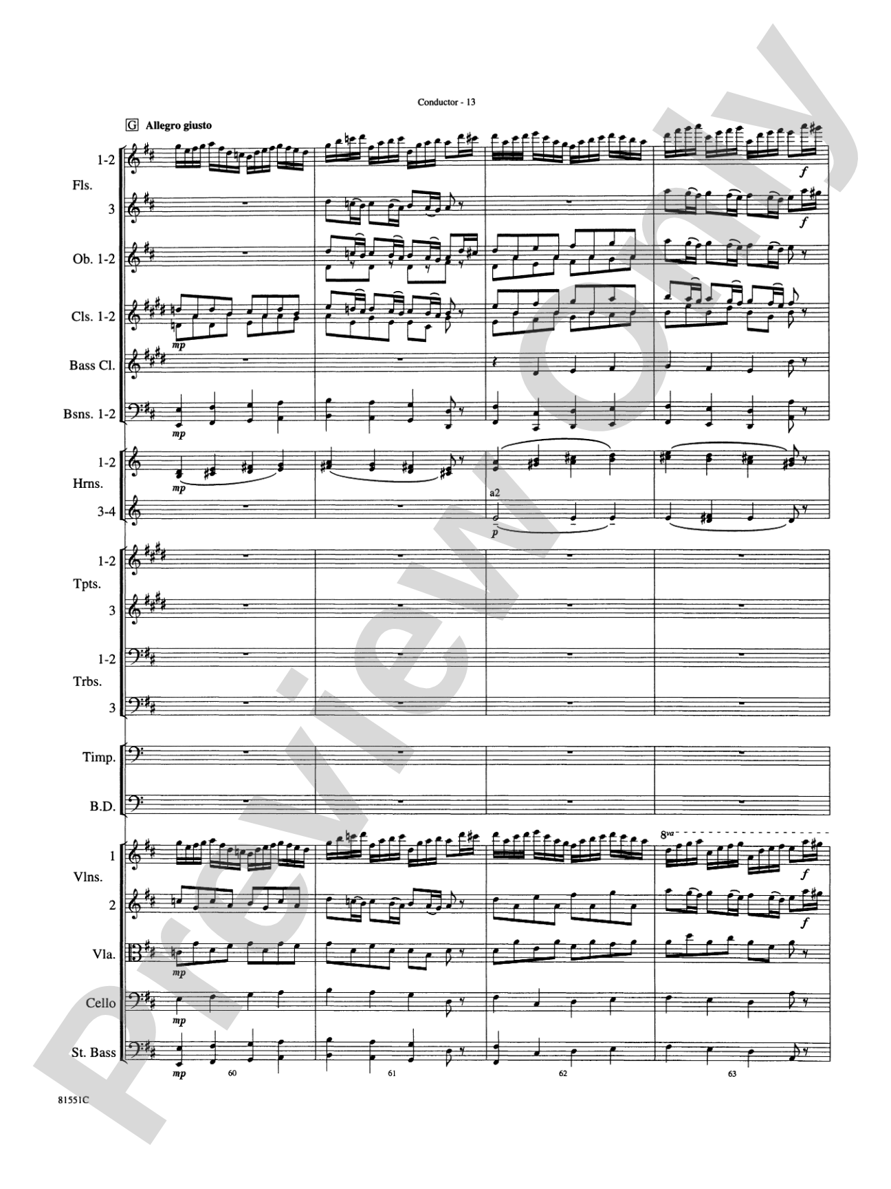 Toccata: Full Orchestra Conductor Score & Parts