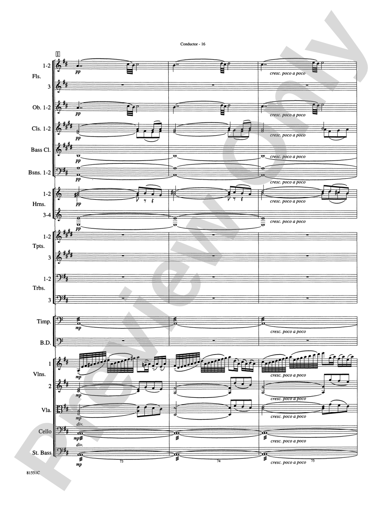 Toccata: Full Orchestra Conductor Score & Parts