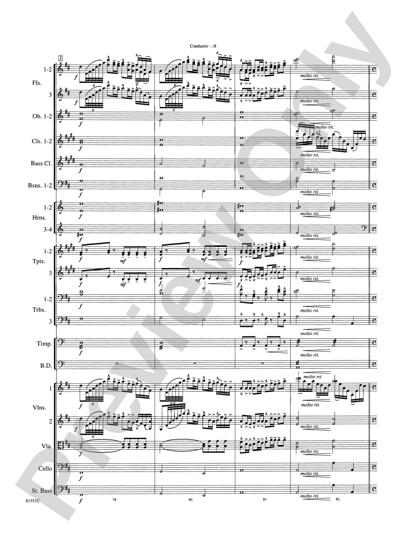 Toccata: Full Orchestra Conductor Score & Parts