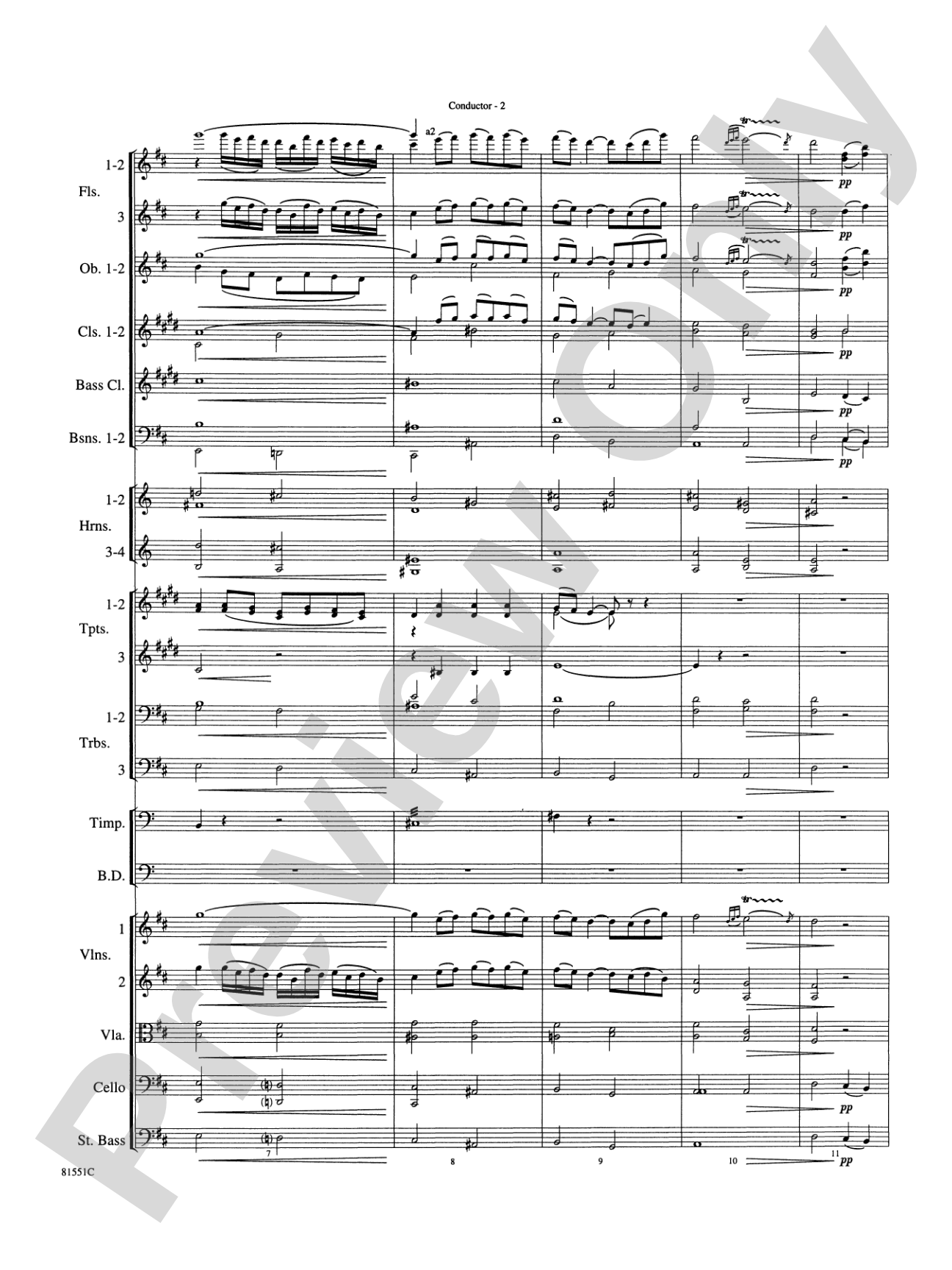 Toccata: Full Orchestra Conductor Score & Parts