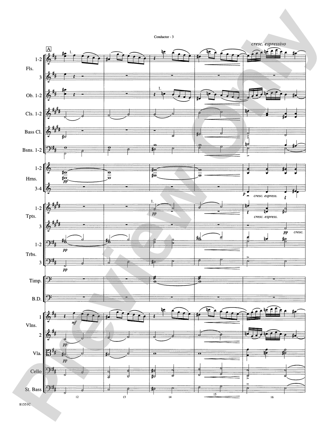 Toccata: Full Orchestra Conductor Score & Parts