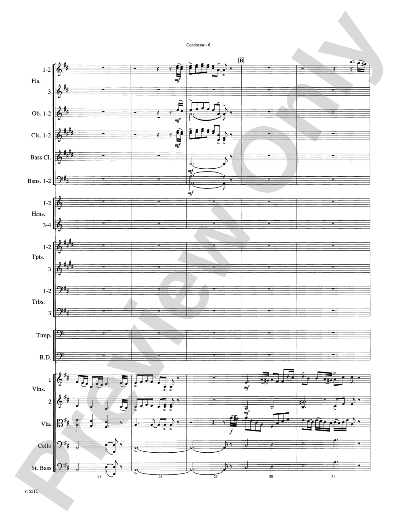 Toccata: Full Orchestra Conductor Score & Parts