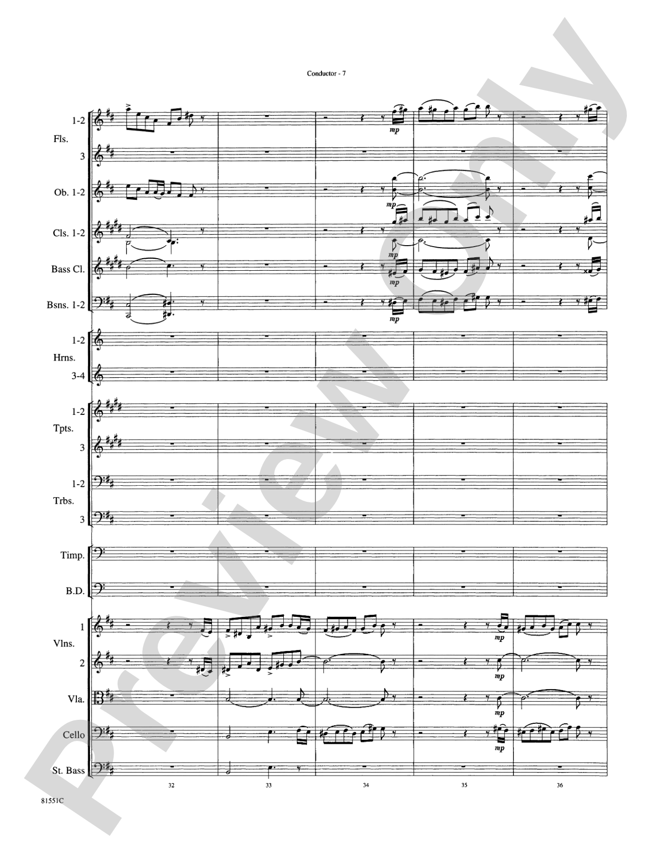 Toccata: Full Orchestra Conductor Score & Parts