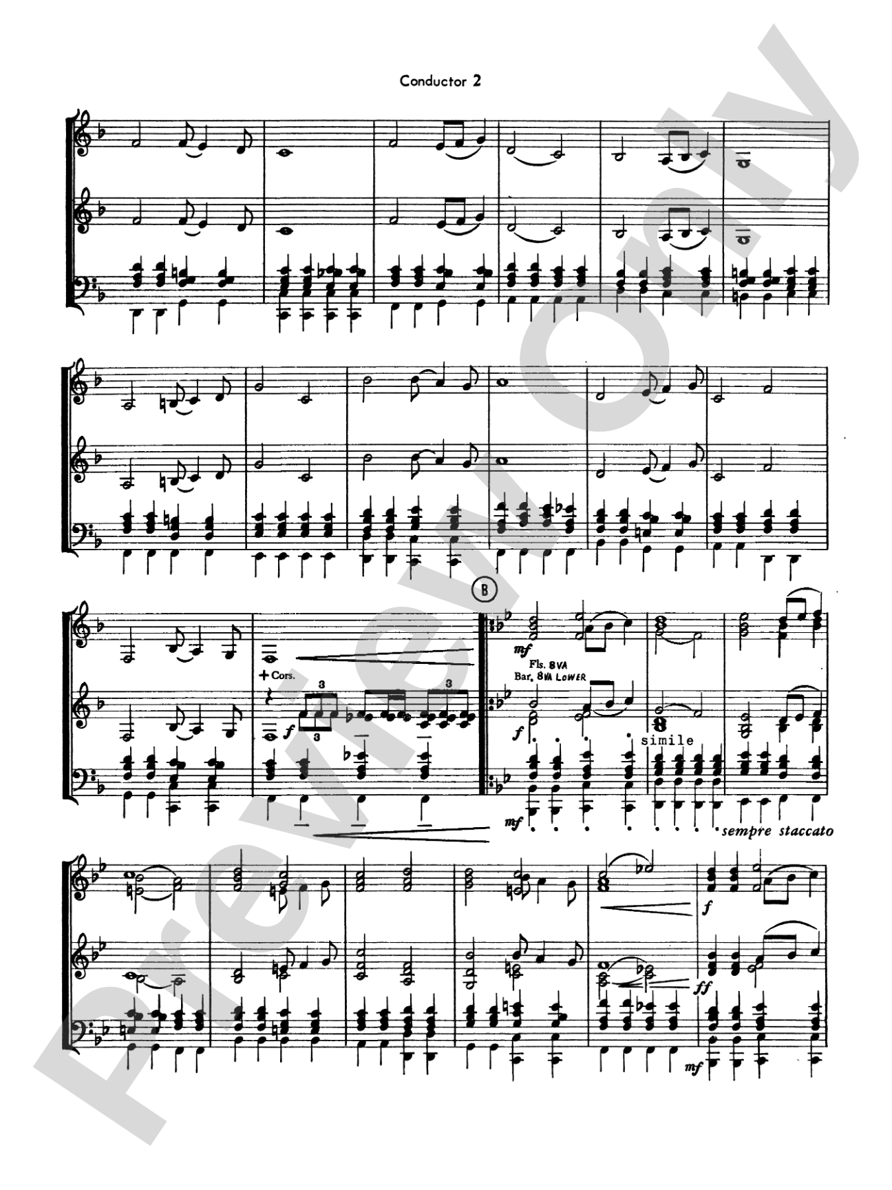 Fanfare, Processional and Recessional: Concert Band Conductor Score & Parts