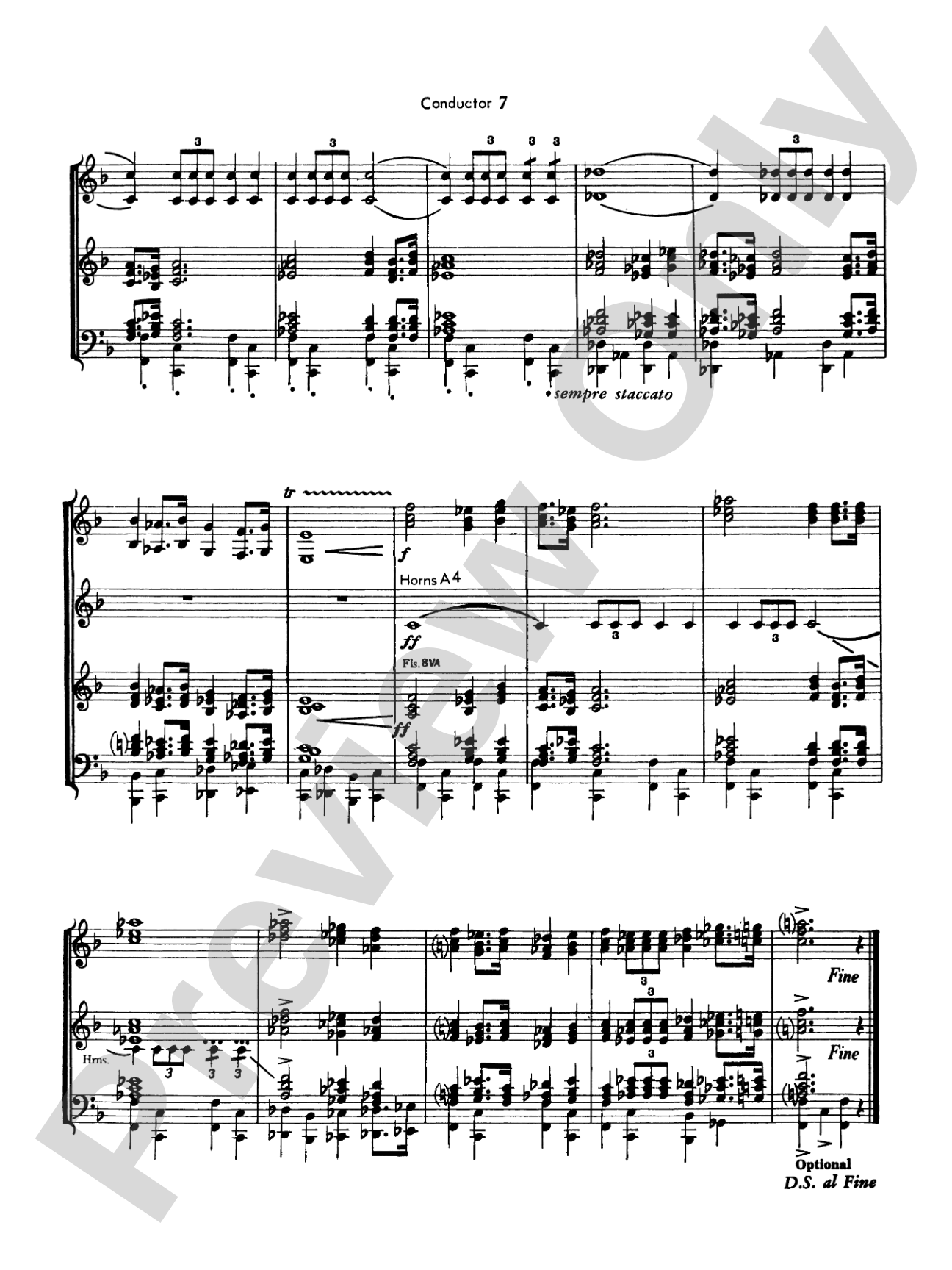 Fanfare, Processional and Recessional: Concert Band Conductor Score & Parts