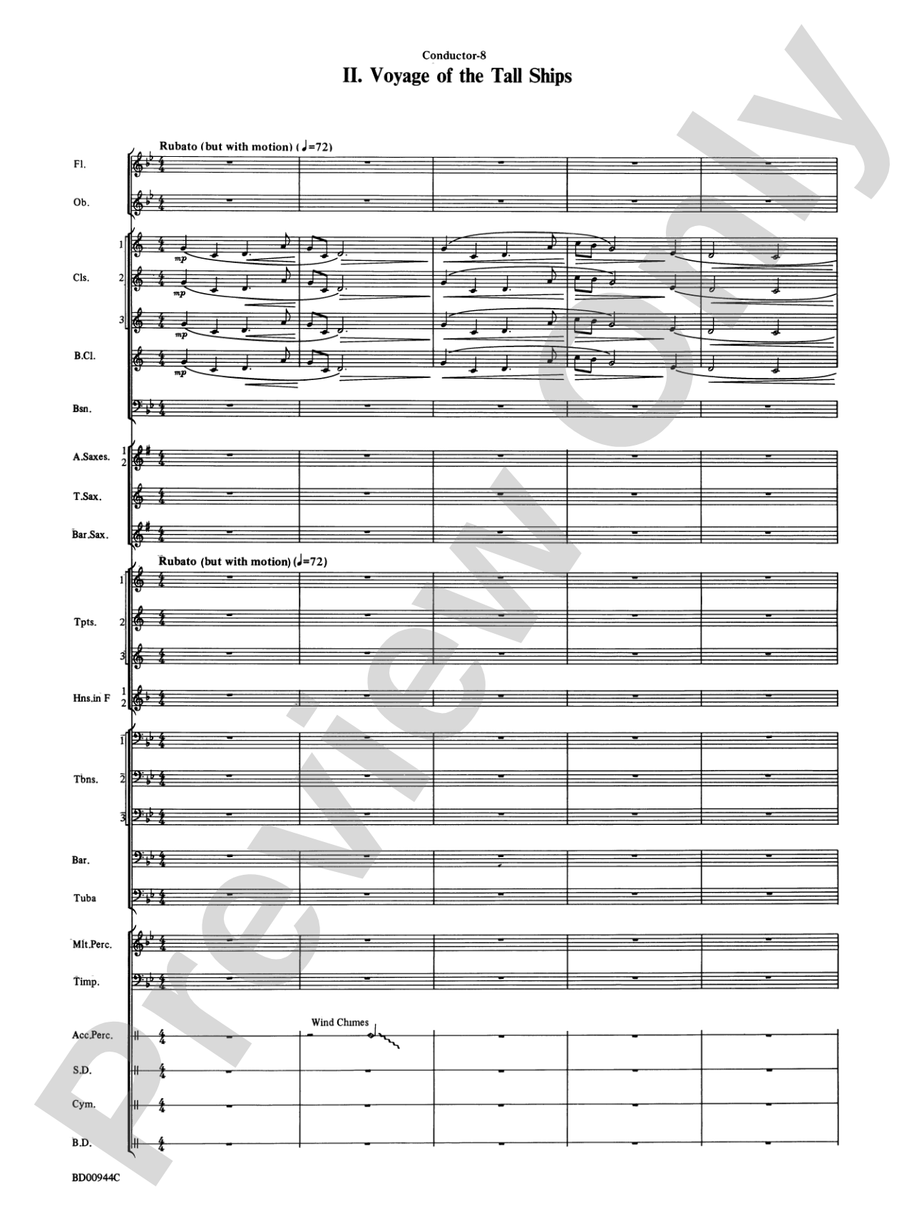 Discovery 1492: Concert Band Conductor Score & Parts