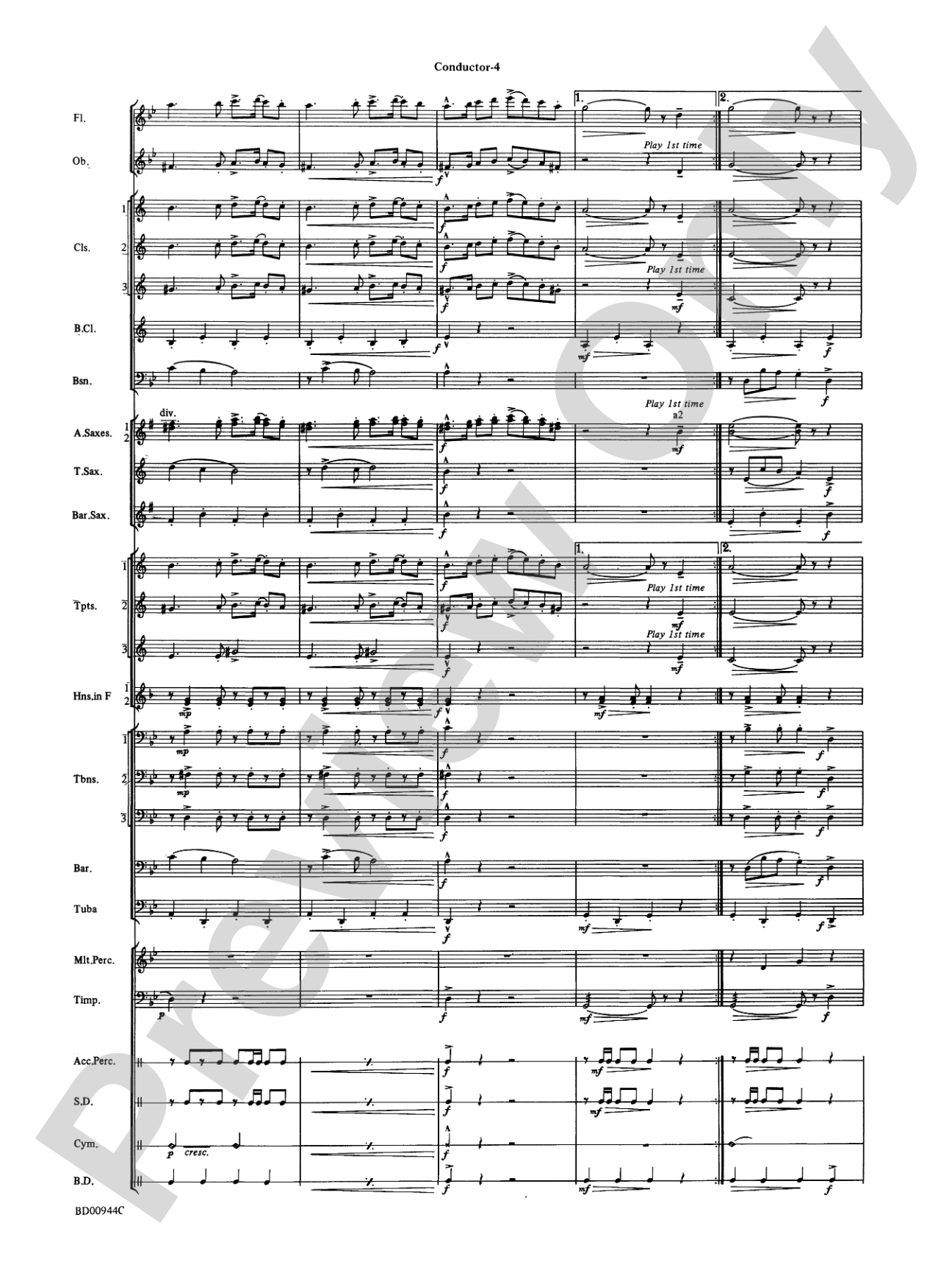 Discovery 1492: Concert Band Conductor Score & Parts