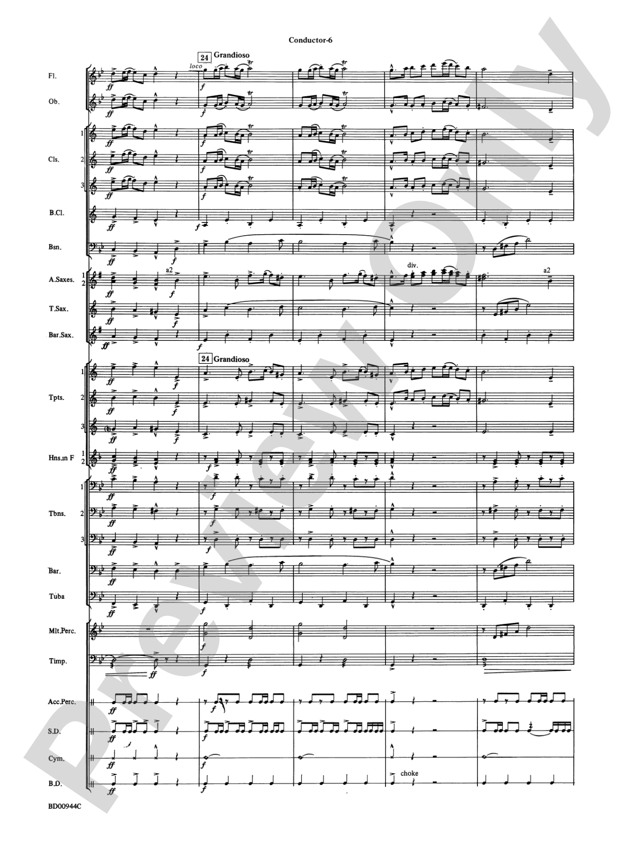 Discovery 1492: Concert Band Conductor Score & Parts