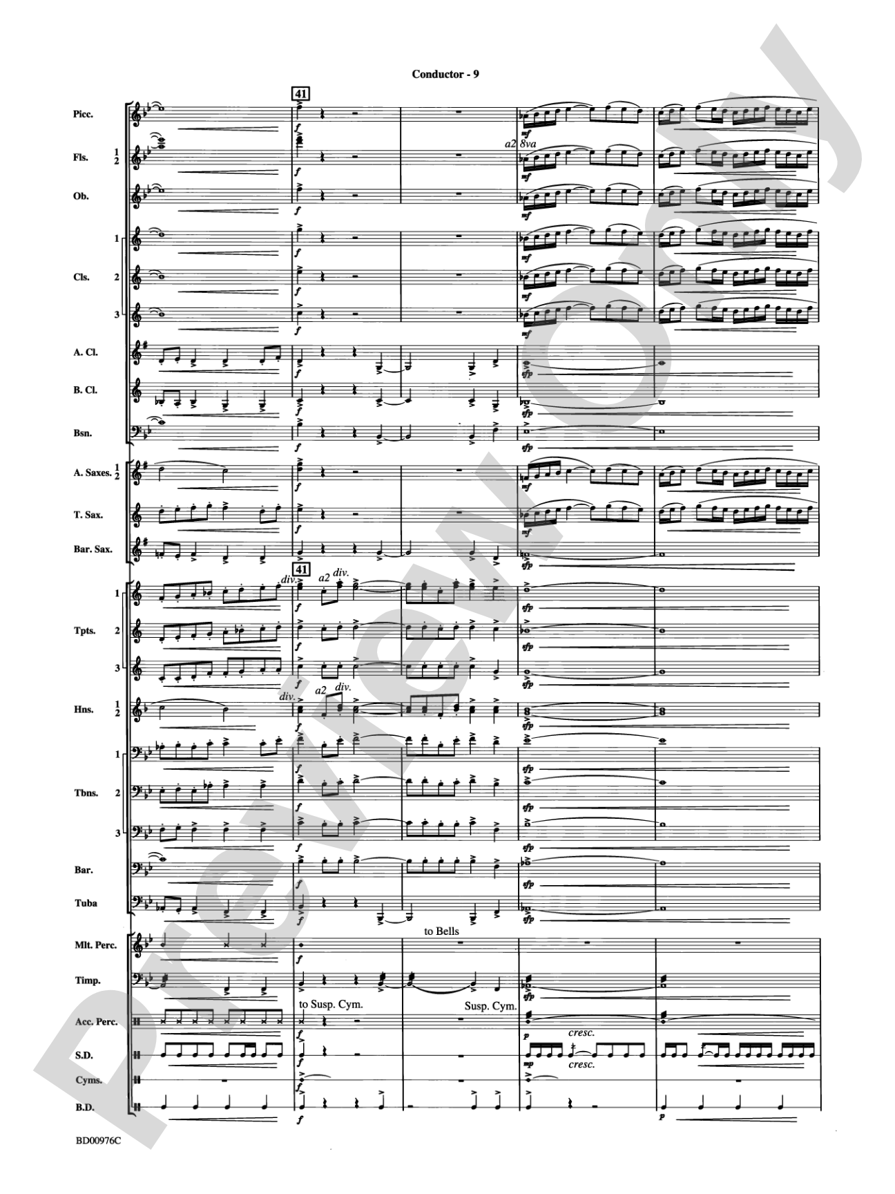 Covenant: Concert Band Conductor Score & Parts