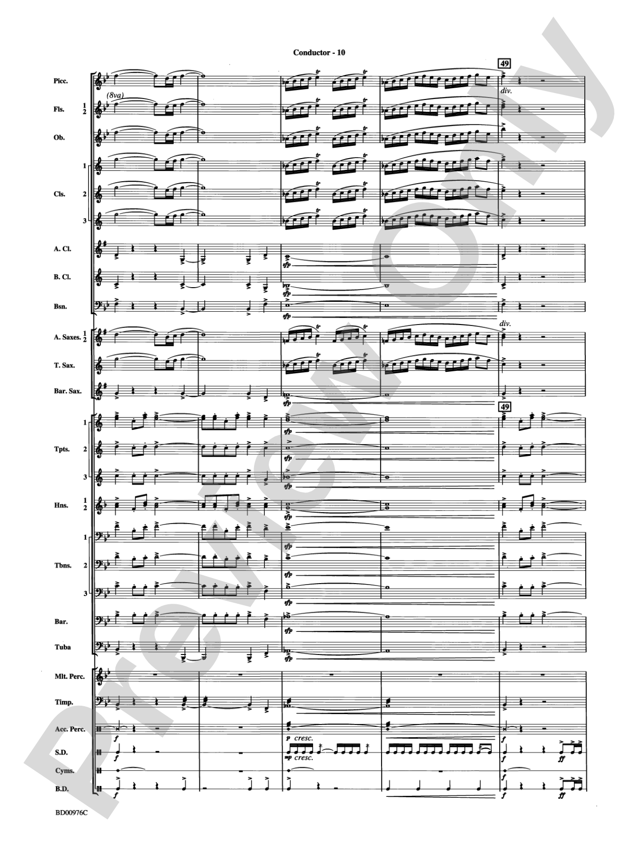 Covenant: Concert Band Conductor Score & Parts