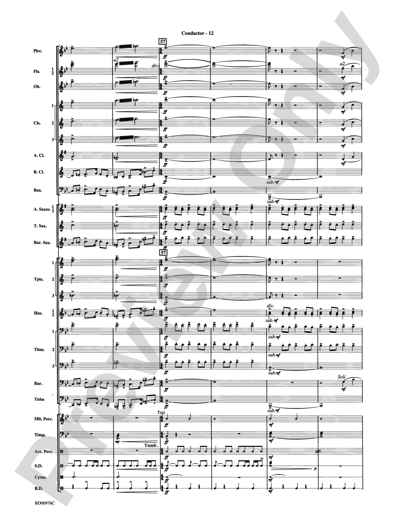 Covenant: Concert Band Conductor Score & Parts