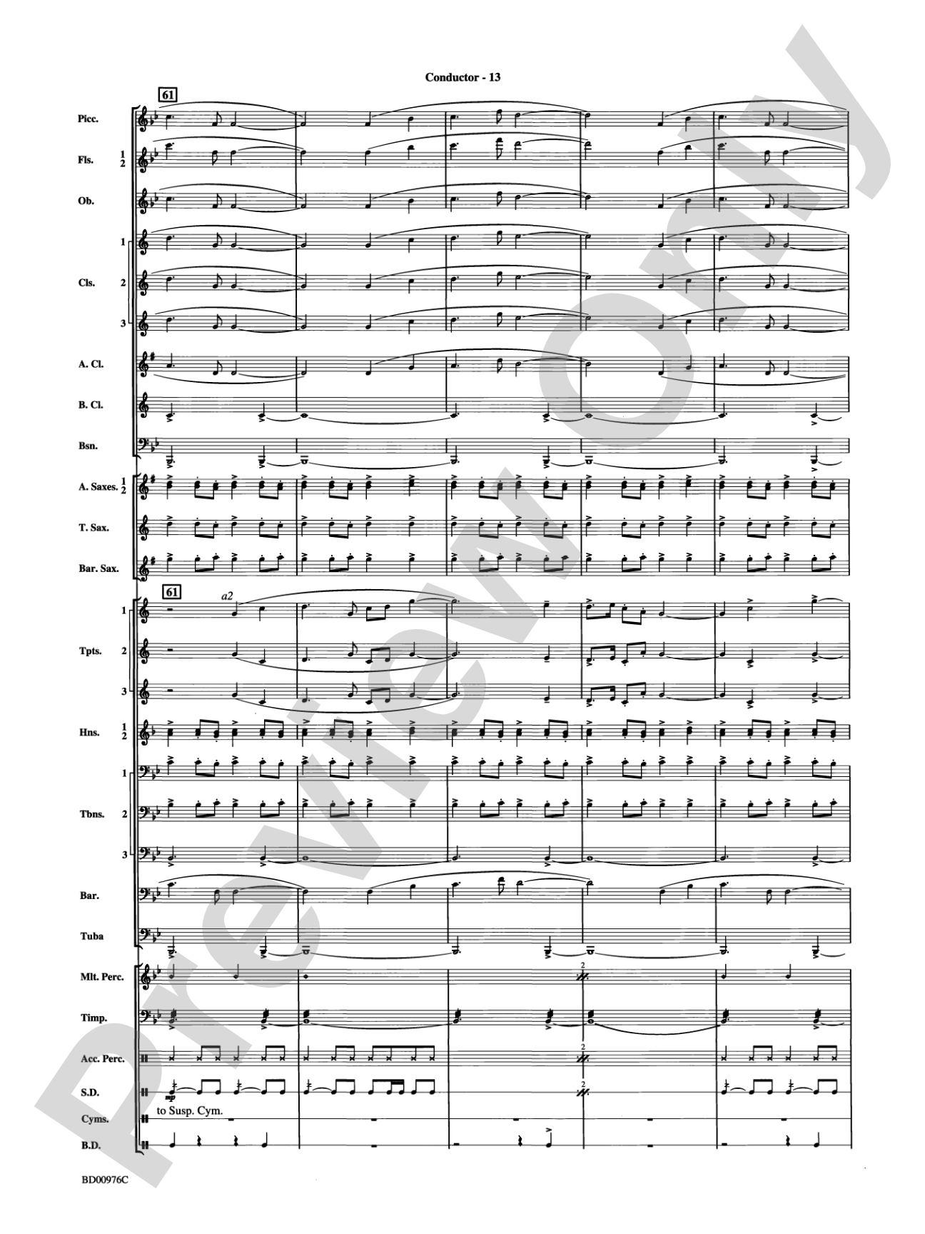 Covenant: Concert Band Conductor Score & Parts