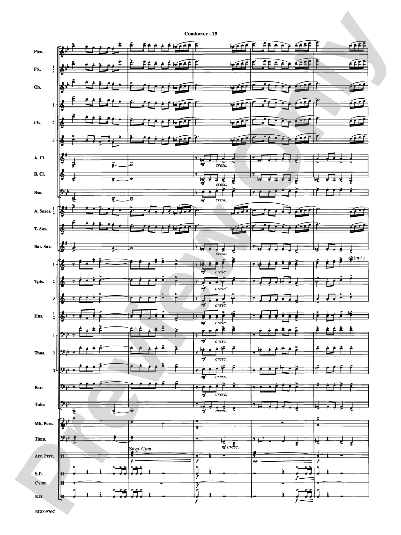 Covenant: Concert Band Conductor Score & Parts