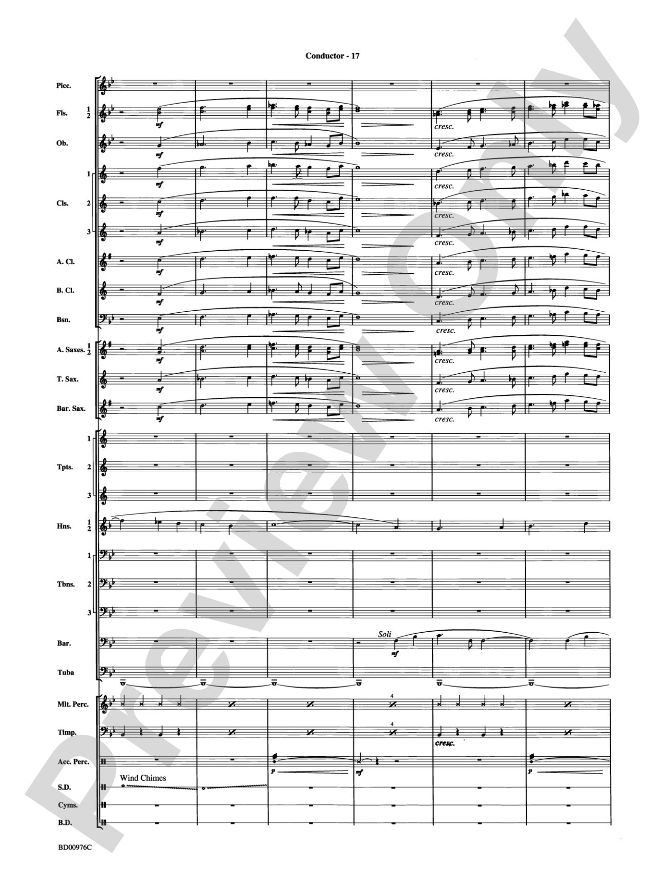 Covenant: Concert Band Conductor Score & Parts