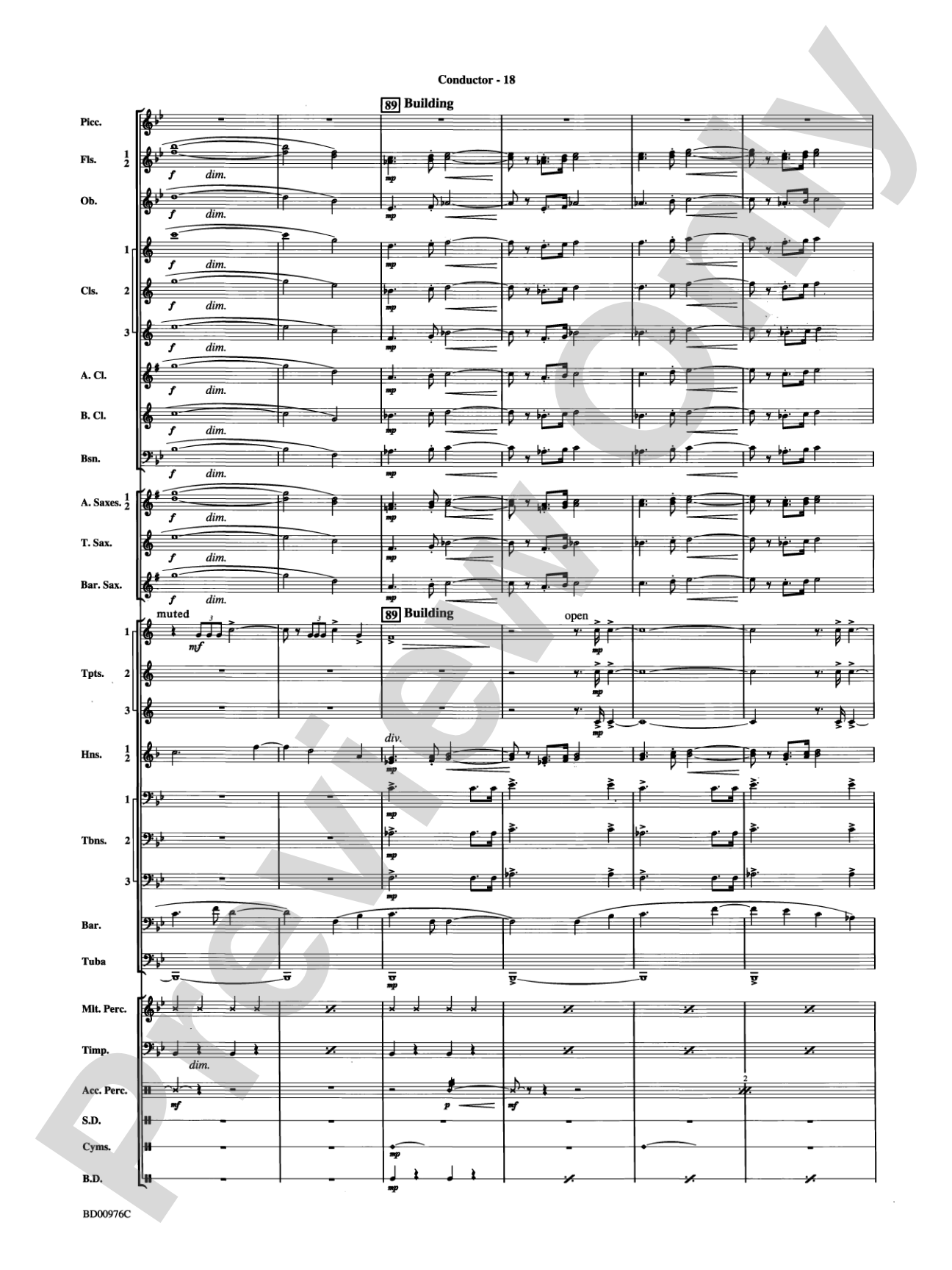 Covenant: Concert Band Conductor Score & Parts