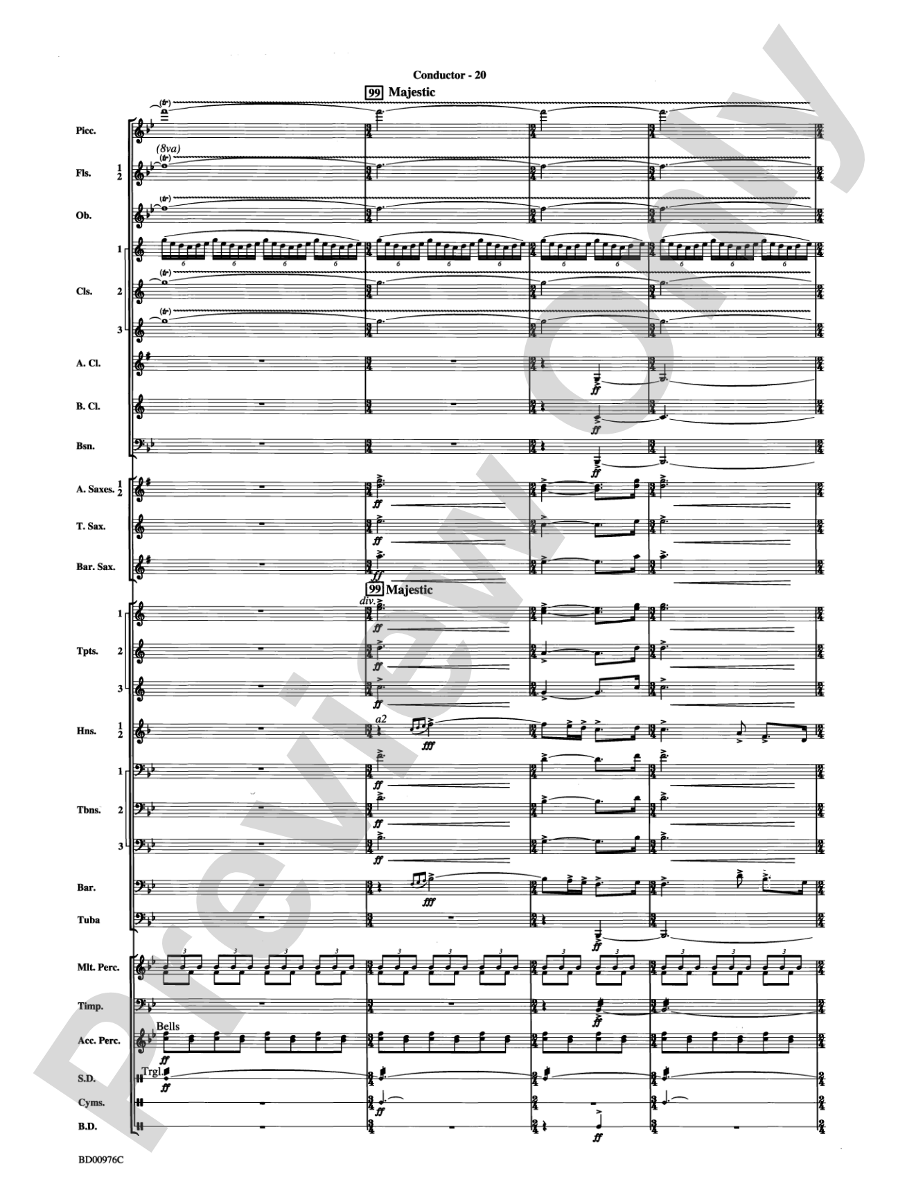 Covenant: Concert Band Conductor Score & Parts